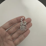 Handmade Silver Horus Pendant – Elegant Egyptian God Charm Necklace