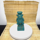 Bes Deity Sculpture – Gold-Accented Egyptian Guardian Statue