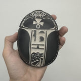 Egyptian Black Stone Scarab - Ancient Khepri Beetle Amulet