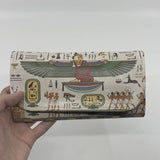 Egyptian Leather Wallet Set — Isis and Sphinx (Style 2)