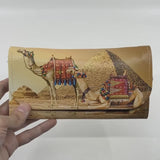 Egyptian Leather Wallet Set — Isis and Sphinx Design