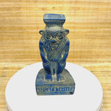 Bes Statue — Blue Stone Figurine