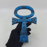 Egyptian Ankh — Blue Stone Pendant