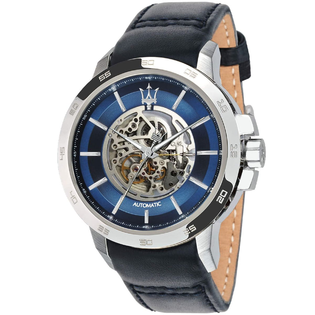 Maserati Ingegno Watch R8821119004 - Blue Dial with Leather Band