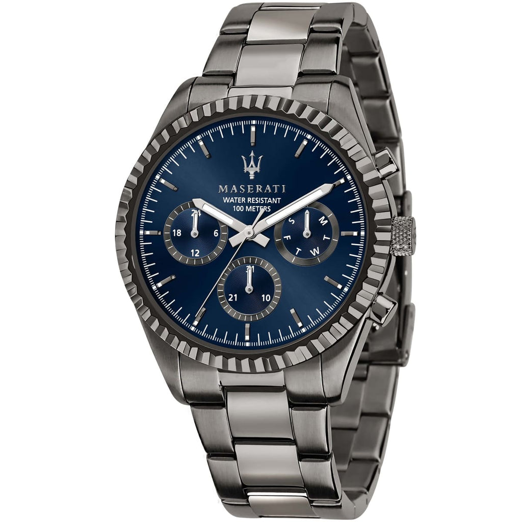 Maserati Competizione R8853100019 - Blue Dial and Gray Metal Bracelet