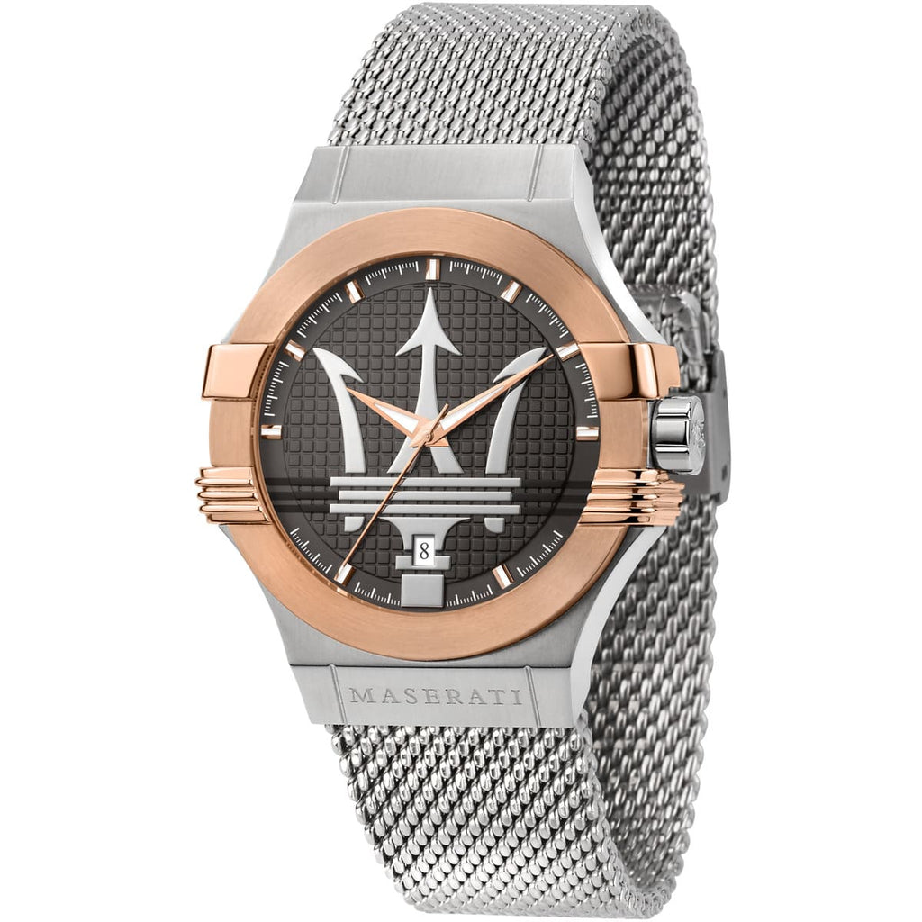 Maserati Potenza R8853108007 Watch - Gray Dial with Silver Metal Band