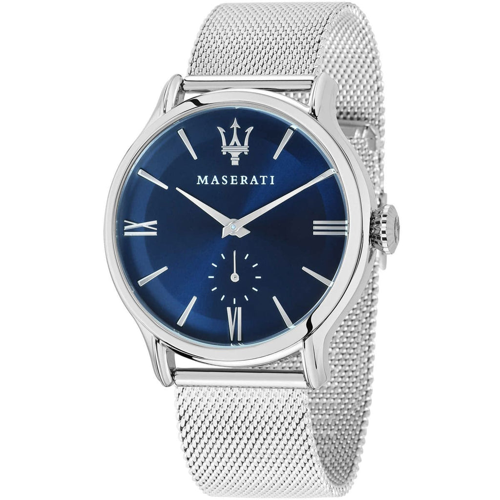 Maserati Epoca Watch R8853118006 - Blue Dial and Silver Metal Band