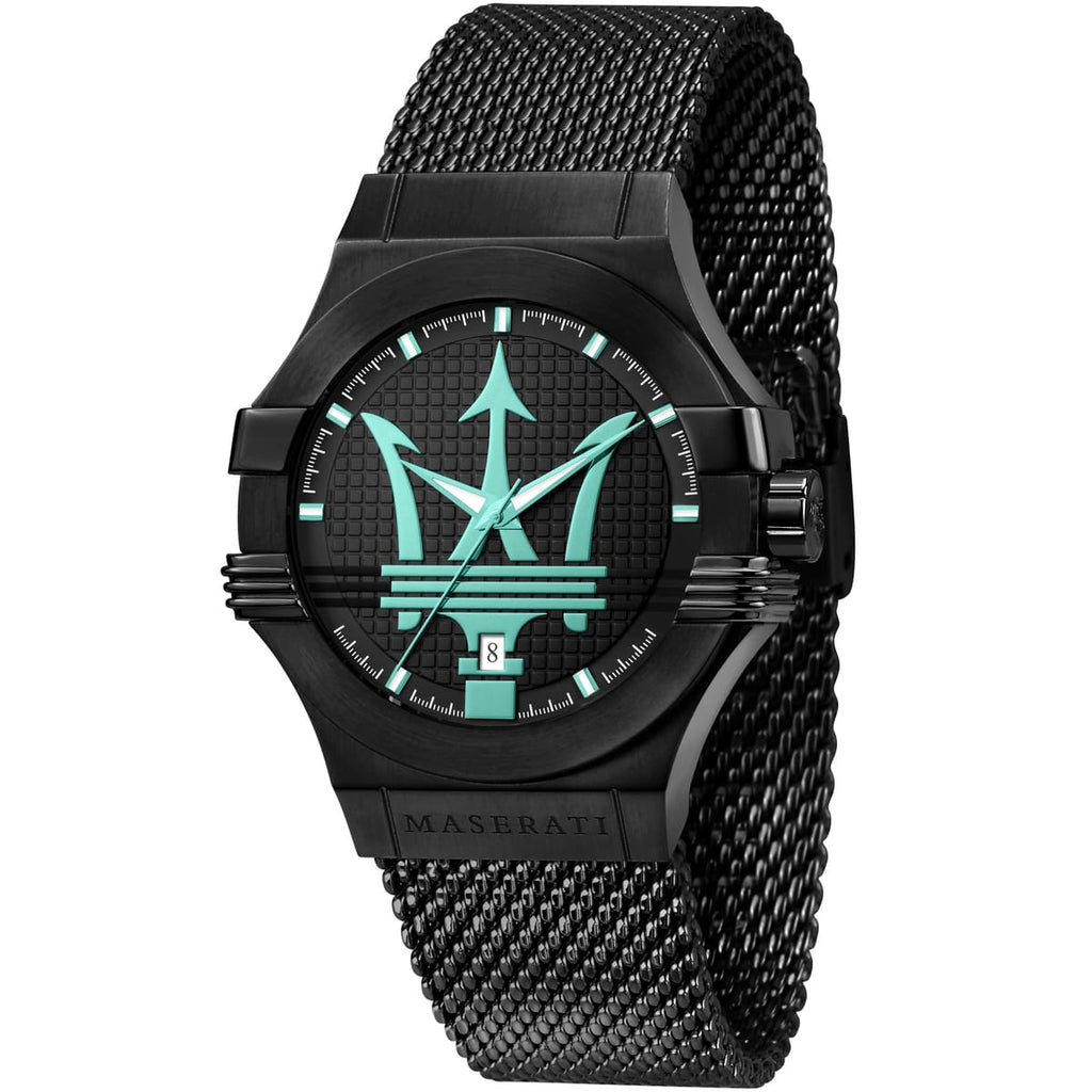 Maserati Potenza Men's Watch R8853144002 - All-Black Design