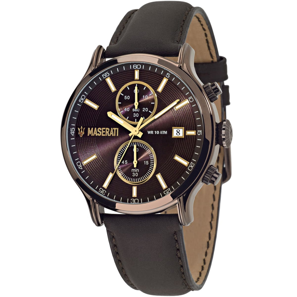 Maserati Epoca Watch R8871618006 - Classic Brown and Leather Design