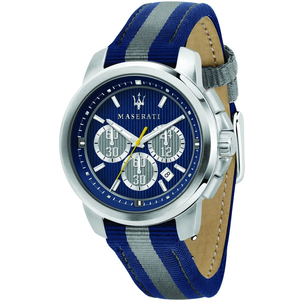 Maserati Royale Men's Watch R8871637001 - Blue Dial and Fiber Strap