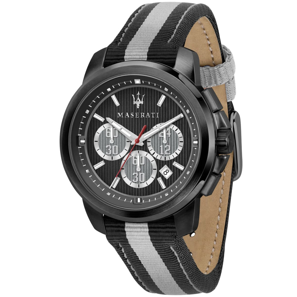 Maserati Royale Men's Watch R8871637002 - Black Dial with Fiber Strap
