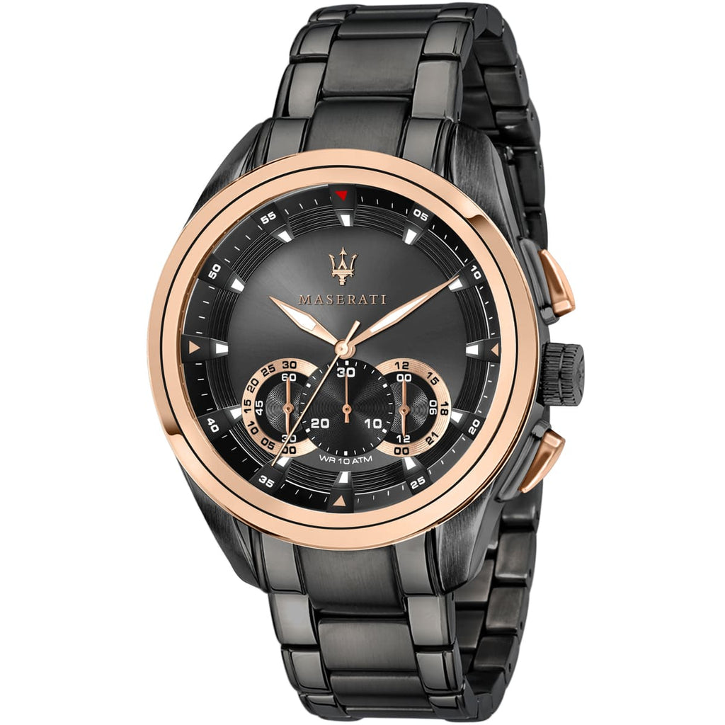 Maserati Traguardo R8873612016 Watch - Black Design and Metal Strap
