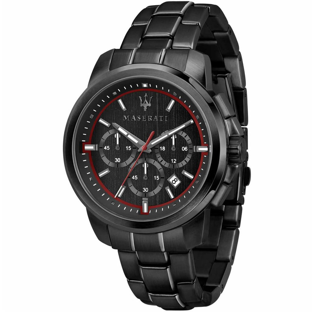 Maserati Successo Men's Watch R8873621014 - Black Dial and Metal Band