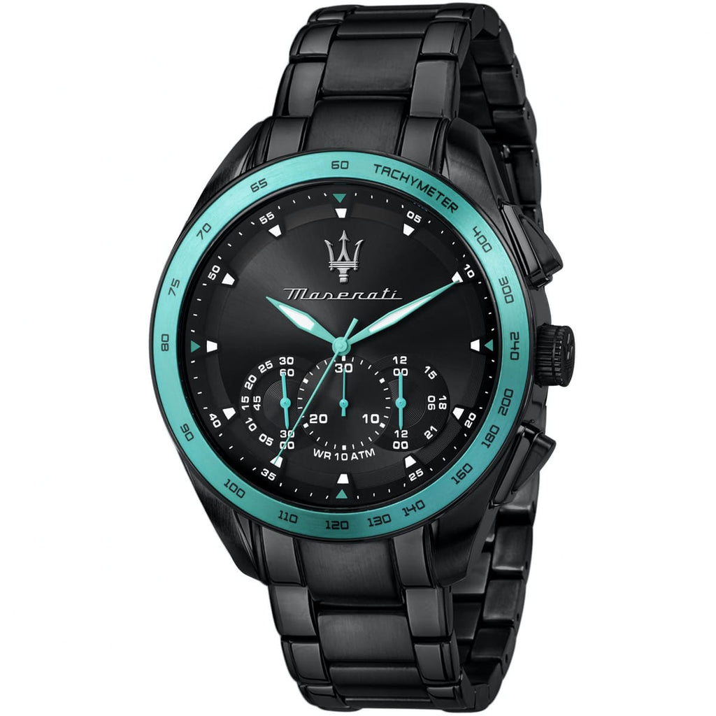 Maserati R8873644002 Professional Dive Watch with Black Metal Bracelet
