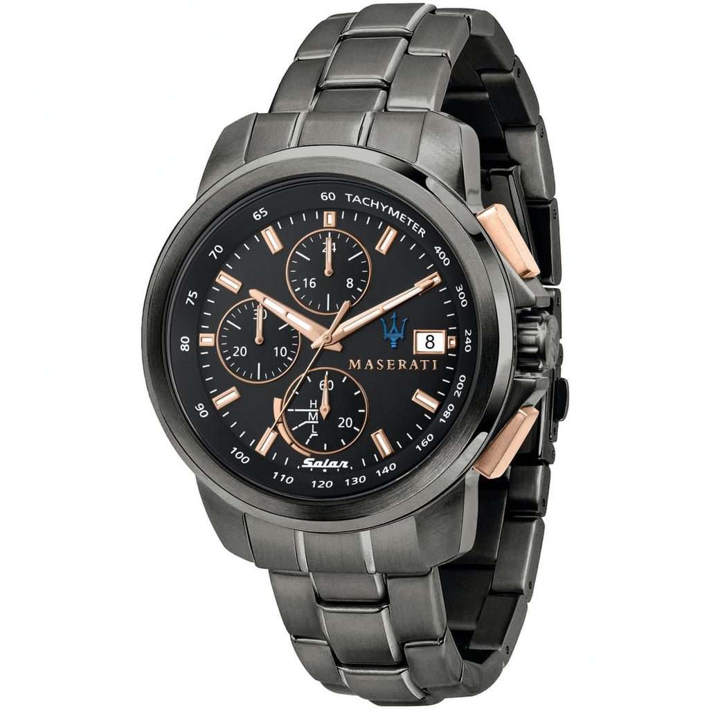 Maserati Successo Watch R8873645001 - Black Dial and Metal Bracelet