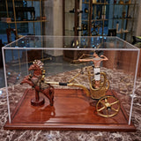 Museum reproduction of premium war chariot, handmade in Egypt