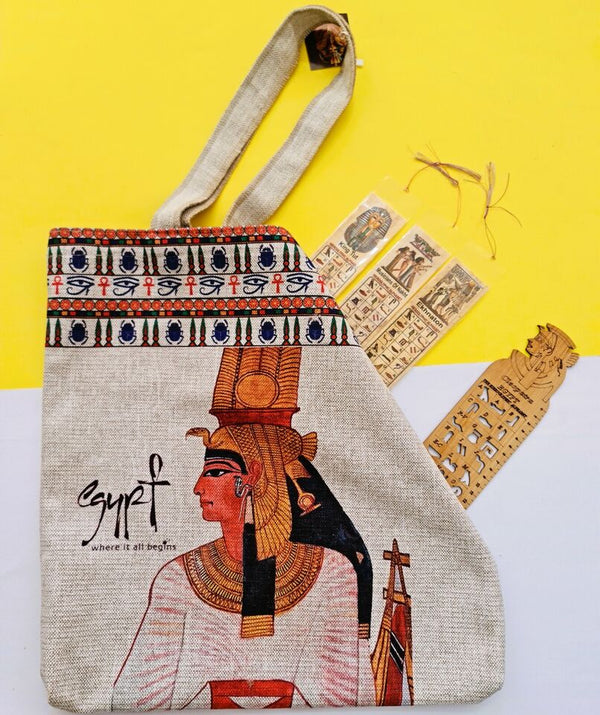 Unique Egyptian Queen Cleopatra Handmade tote bag