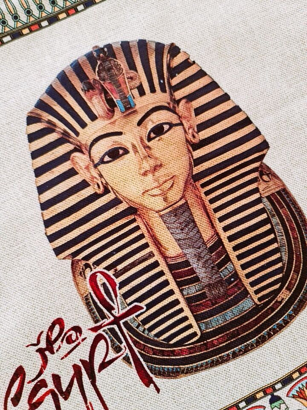 Unique Egyptian King Tutankhamun Handmade tote bag