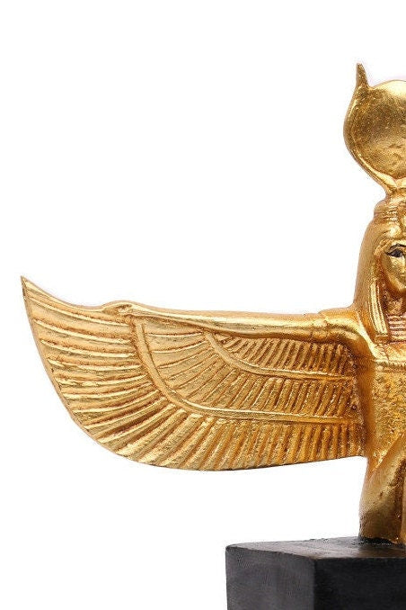 Egyptian Goddess Isis golden Statue