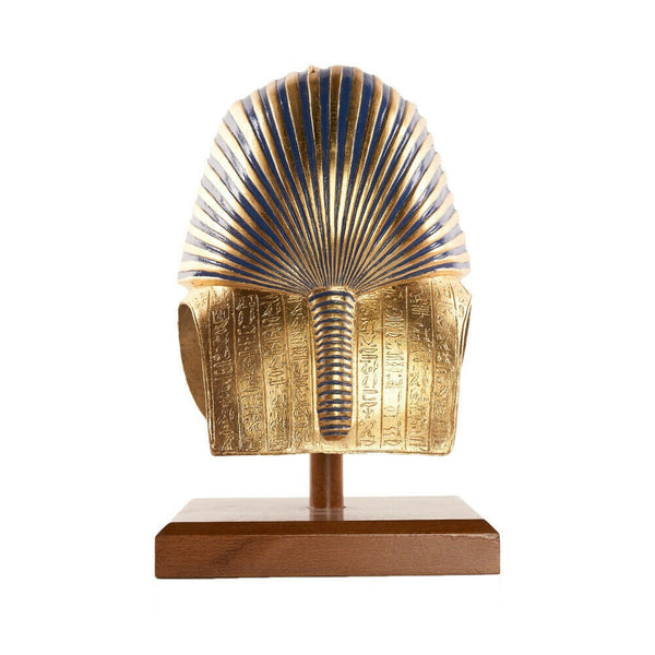 Tutankhamun Golden Mask in Wooden Base (Large)