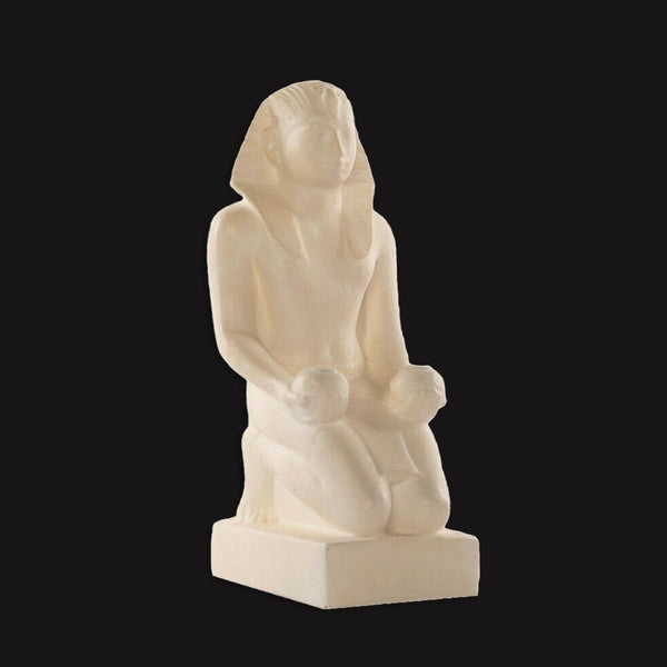 Egyptian Pharaoh Kneeling King Statue